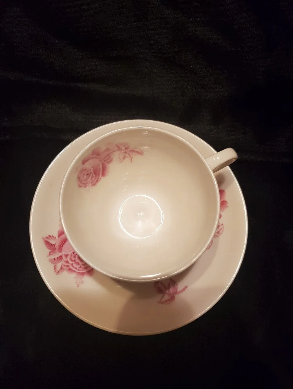 1930s Royal Chelsea Fine Bone Vintage Tea Cup & Saucer Cobalt And Gold